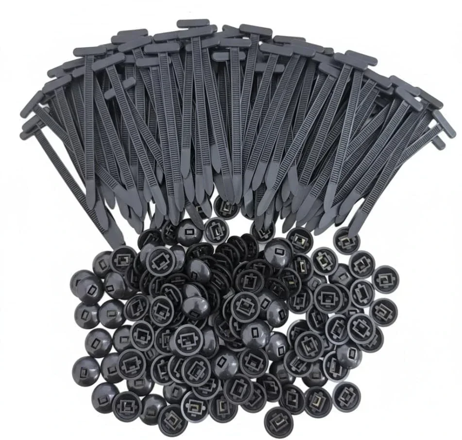ZQTkid 120pcs Universal Car Cable Tie & Buckle Set - Nylon Zip Ties