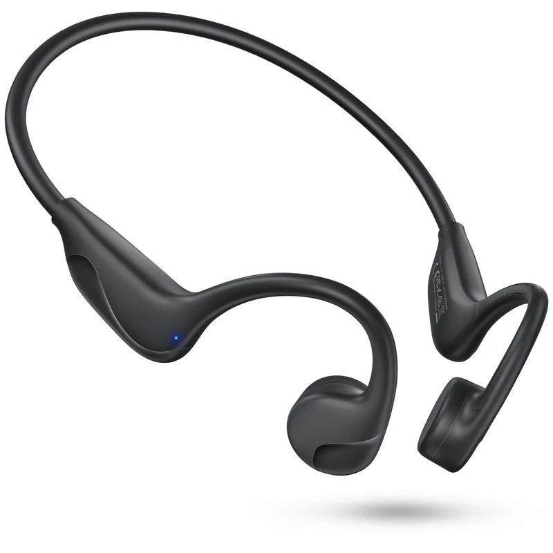 CJOIAW Bone Conduction Headphones, Wireless Bluetooth 6.0 Open-Ear with Mic, Premium Sound Quality 10H Playtime Sports Headphones, IPX5 Waterproof Headset for Running, Cycling, Hiking, Driving