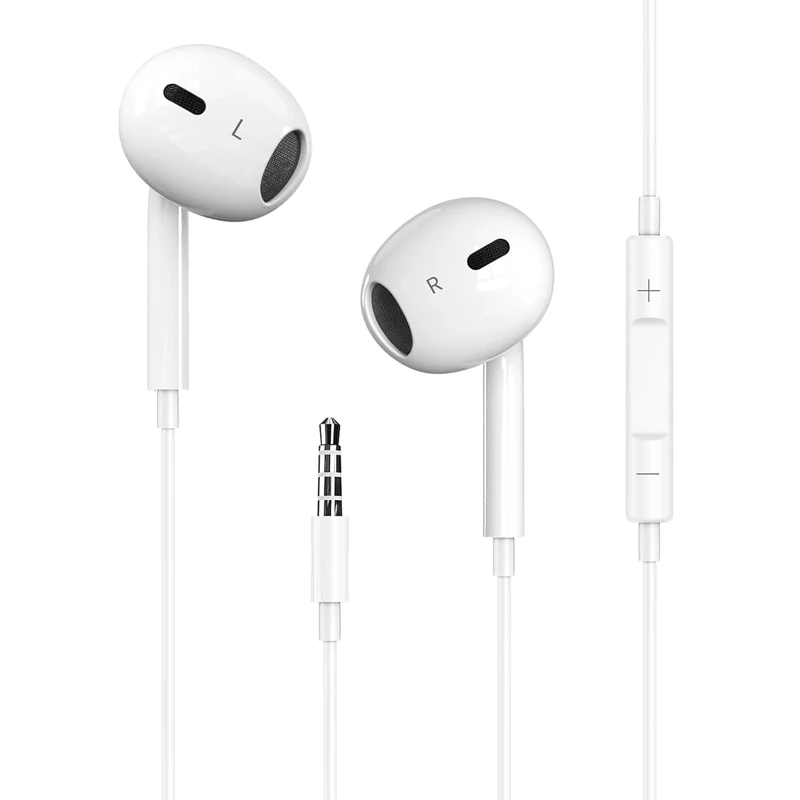 Docutca MFi Wired iPhone Earbuds with Mic & Volume - 3.5mm Jack