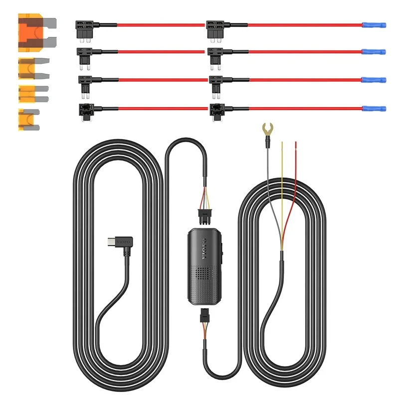 VIOFO HK6 Hardwire Kit - 8PCS Fuse Tap, Hybrid Parking, Auto Voltage