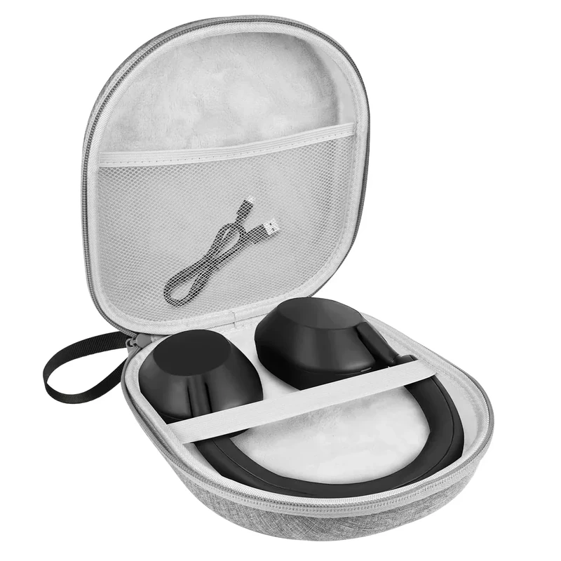 LVKAYCE Headphone Headset Case Compatible with JBL Tune 510BT/520BT/670NC Live 460NC, with Sony WH-CH520/510 Portable Travel Carrying Wireless Headphone Case for On Ear Headphones (Grey)