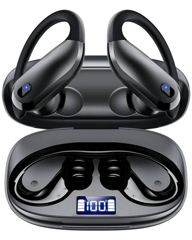 KTGEE Earbuds - Bluetooth 5.3, IPX7, 48h Playtime, 7.8g Earhooks