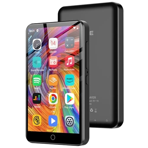 ZAQE 80GB BT WiFi MP3 Player - 4" Touch Screen with Spotify (Black)