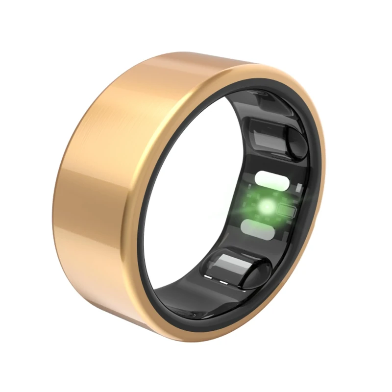 QALO QRNT Slim Smart Ring – Snug Fit – Size Up – Water-Resistant Titanium Fitness Tracker, Tracking for Sleep, Steps, HRV, Women’s Health, No Subscription Fee, iOS & Android Compatible (Gold, 07)