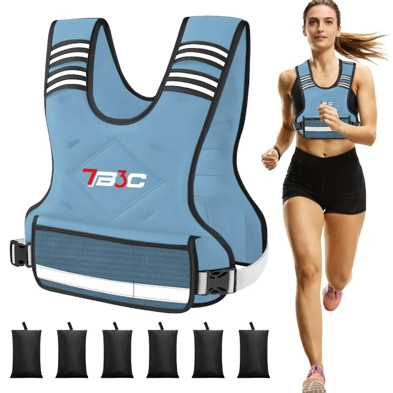TB3C Adjustable Weighted Vest for Women - 04-10lb/11-20lb/20-32lb for Strength Training Body Weight Vest for Running Walking and Home Workouts