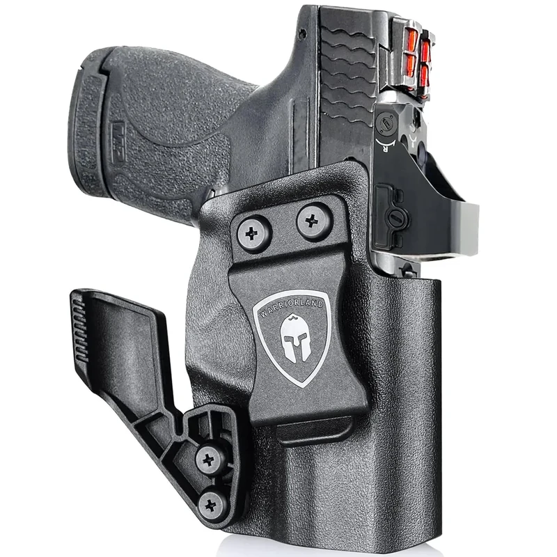 WARRIORLAND IWB Kydex Holster w/Claw & Optics Cut, Compatible with S&W M&P Shield Plus/Shield M2.0 / Shield 9mm/.40 3.1'' Barrel, Inside Waistband Appendix Condealed Carry, Adj. Cant & Retention