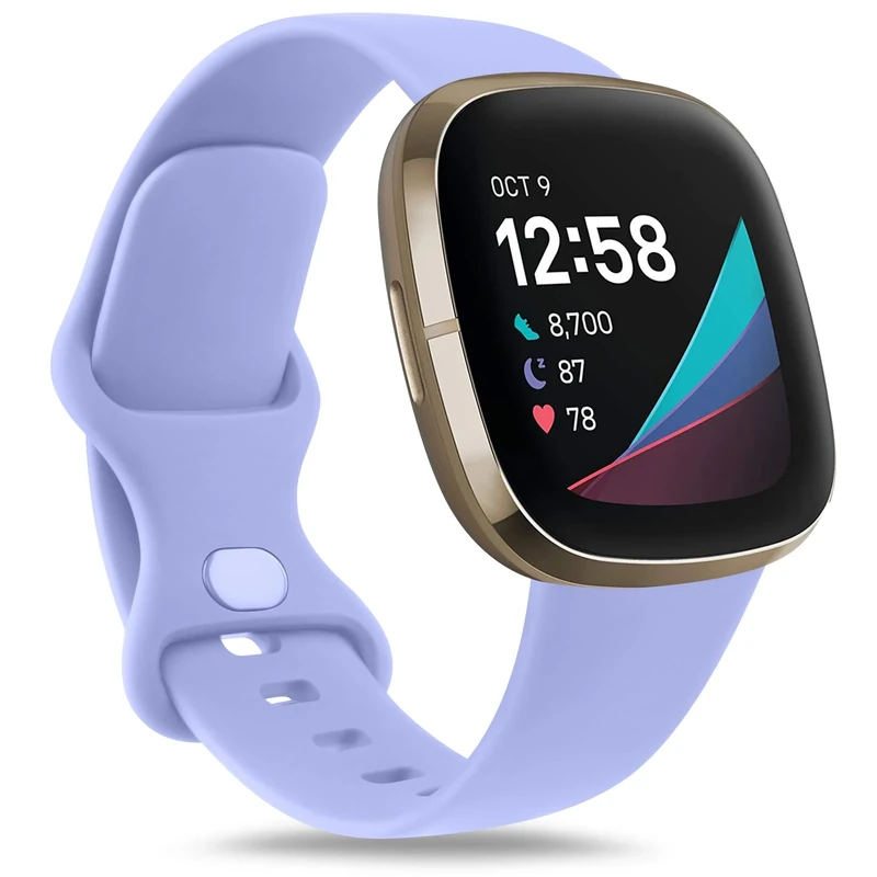 AK Lavender Large Soft Sport Band for Fitbit Sense 2 & Versa 4