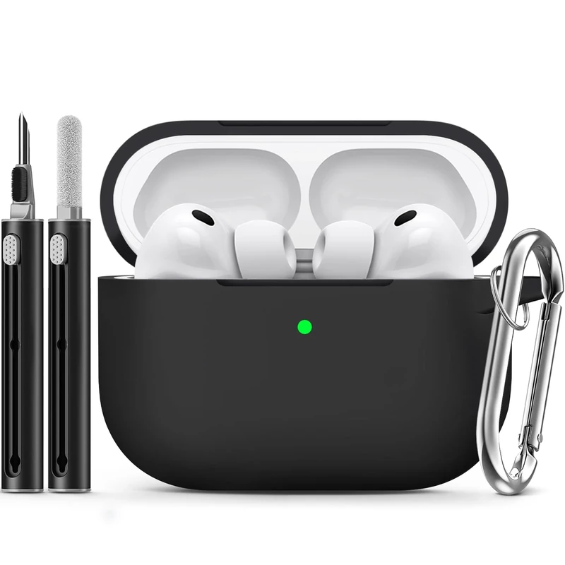 Ljusmicker AirPods Pro 3 Case - Silicone, Cleaner Kit, Keychain