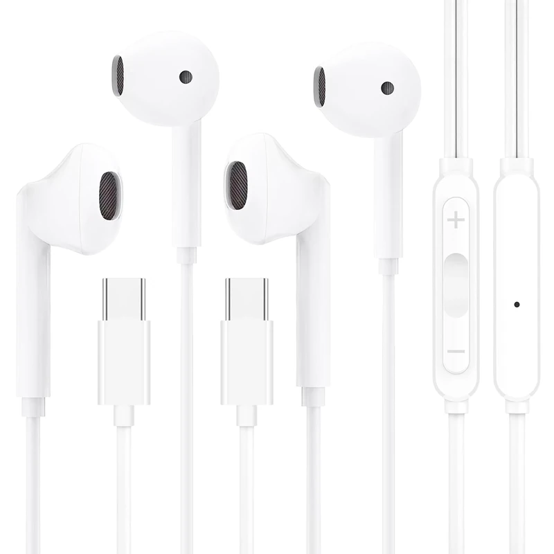 Hylvsoe USB-C Earbuds for iPhone 17/16/15, iPad, MacBook, Samsung