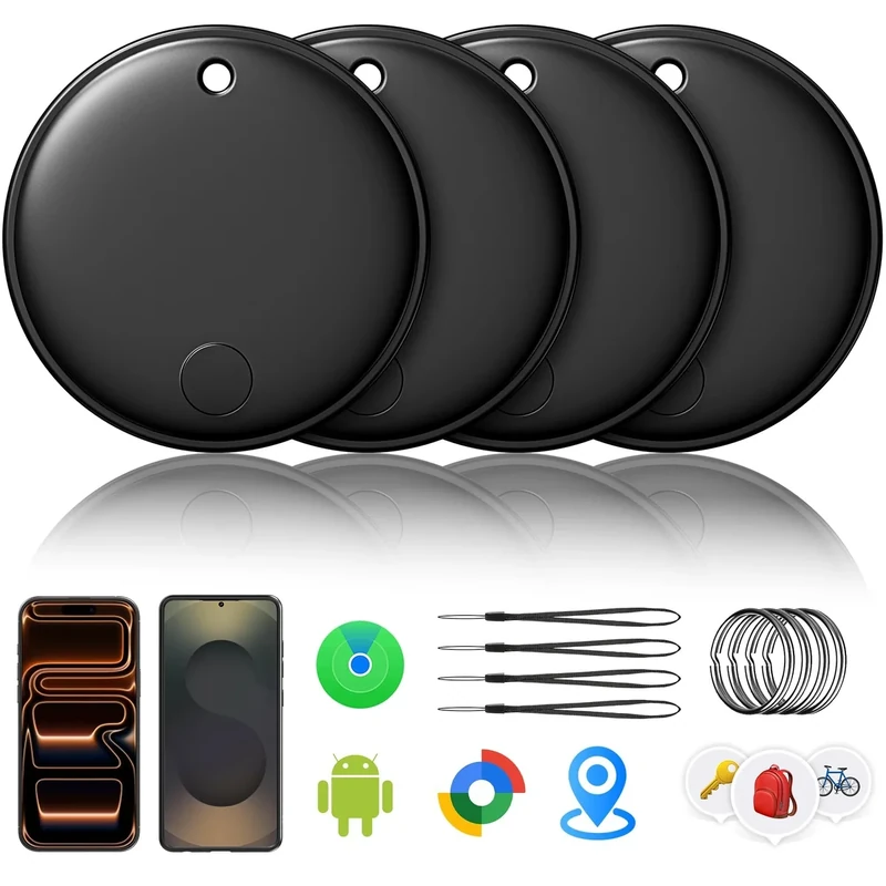 GYNGUCI Air Tracker Smart Tags 4-Pack - Bluetooth for iOS & Android