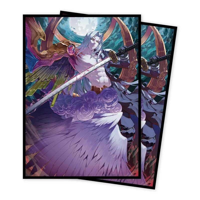 MTG Card Sleeves(Half Human,Half Angel), Clear Front & Matte Back, Smooth Shuffle, Art Card Sleeves Deck Protector