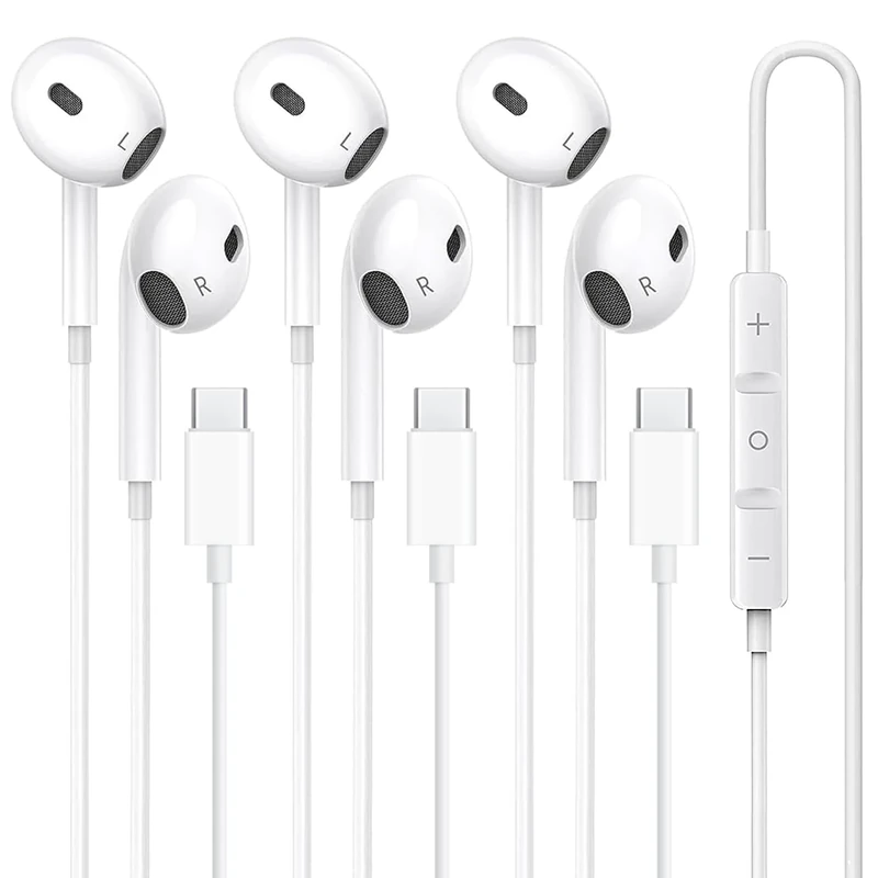 Case Logic USB-C Earbuds - iPhone 17/16/15, Android - Mic & Volume