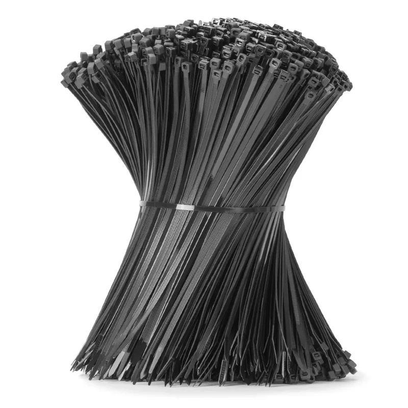 Armpow 12in Black Zip Tie 5000 pcs - 60lb UV Resistant Nylon