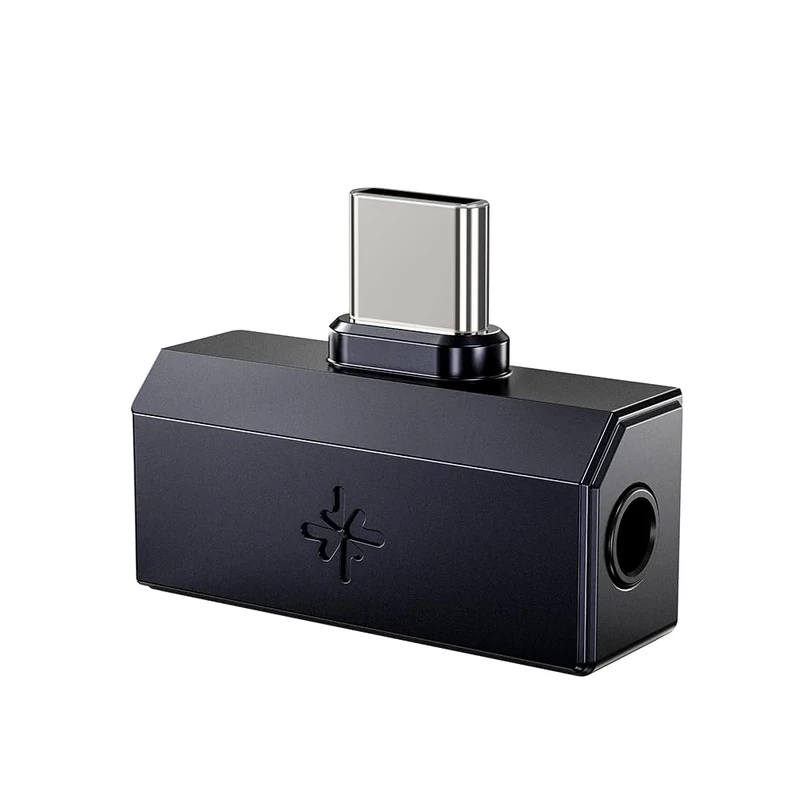 FiiO/Snowsky Tiny Portable DAC & Headphone Amplifier, Hi-Res USB DAC, PEQ Precision Tuning, PCM 384kHz/DSD256 Decoding, Android App/Web Control (3.5mm + Type-C Dual Ports, Tiny A Black)