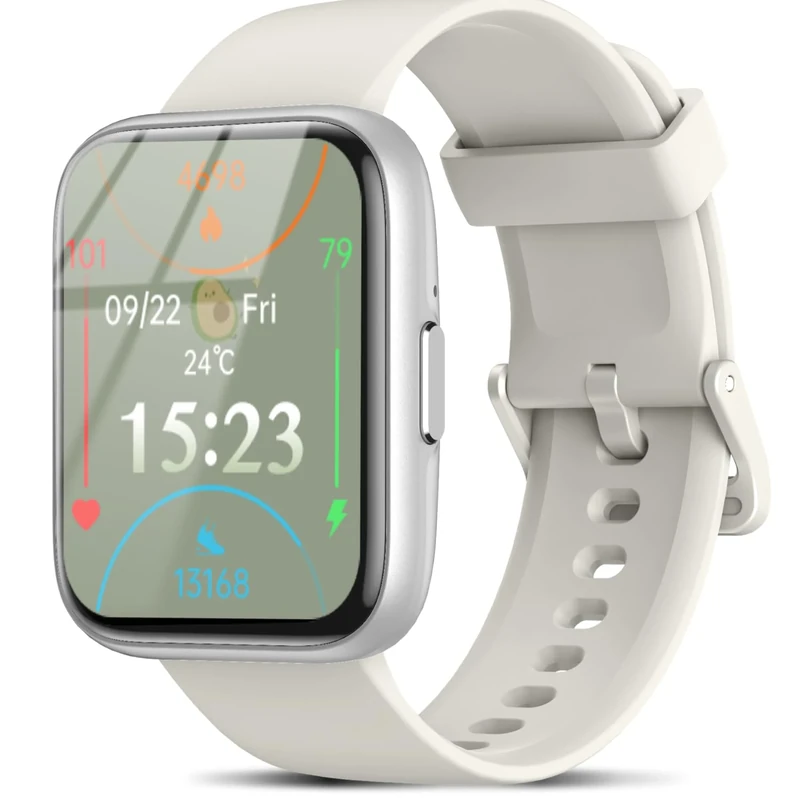 Smart Watch for Men Women,1.85" HD Dynamic Screen Bluetooth Notifications/Calls Fitness Watch,110+ Sport Modes IP68 Waterproof Fitness Tracker with 24/7 Heart Rate/Sleep Monitor for iPhone/Android