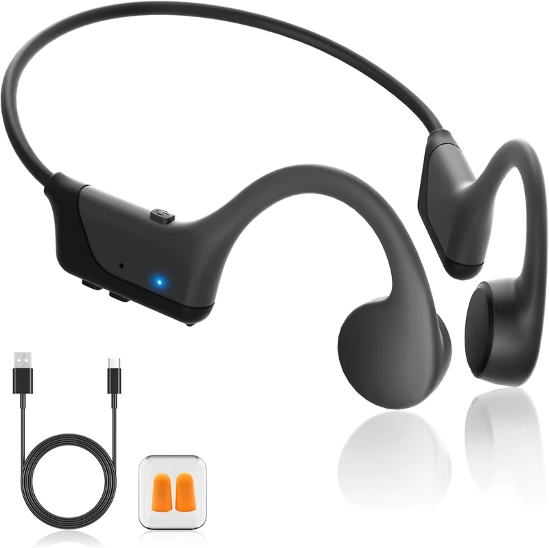 SUNGDOGIN 2025 Conduction Headphones - Open-Ear, 10h Play, Sweatproof