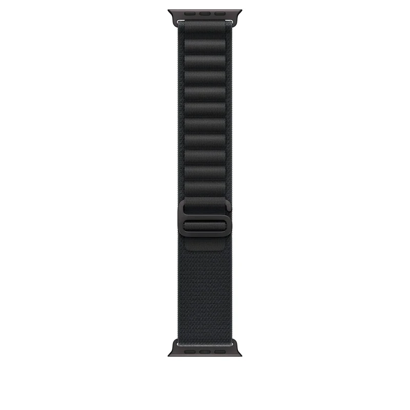 Apple Watch Band - Alpine Loop - 49mm - Black - Large - Black Titanium Finish