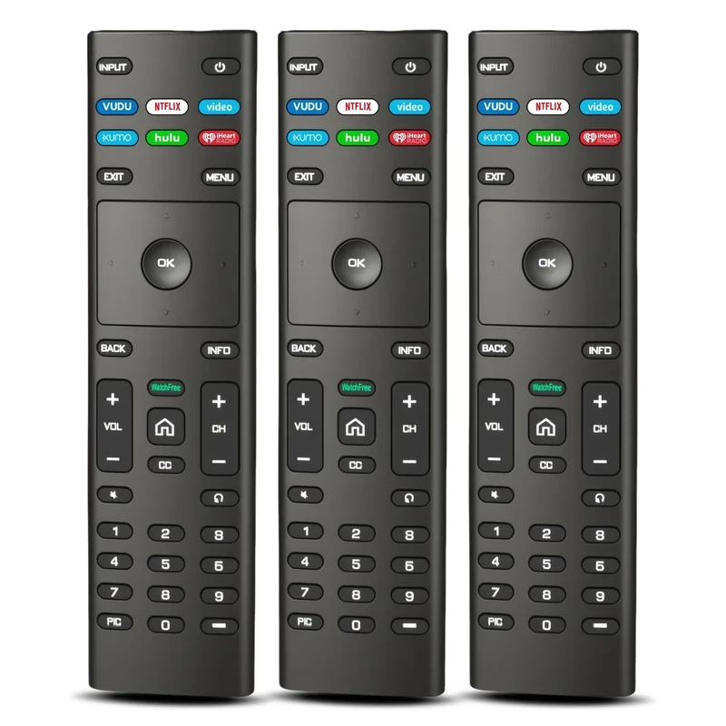 IDGPUW Pack of 3 Replacement Remote for VIZIO Smart TV - XRT136