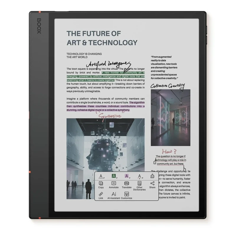 BOOX Tablet 10.3" Note Air 5 C 6G 64G E Ink Tablet Color ePaper Notebook