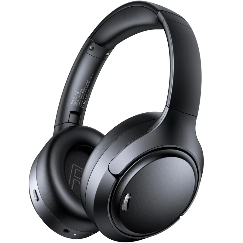 TAGRY ANC Wireless Headphones - 120h Playtime, Hi-Res Audio, 6-Mic ENC