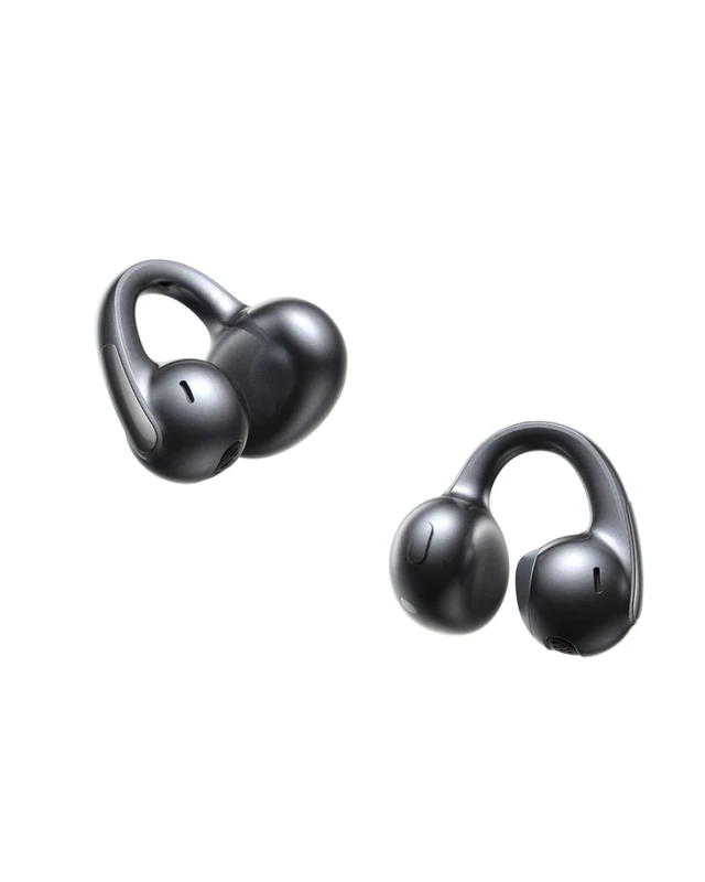 Baseus Bowie MC1 Pro Open Ear Clip-On Headphones, Hi-Res LDAC & HiFi4 Acoustic Sound, 5g Ultra-Lightweight Comfort, SuperBass 2.0, DNN 4-Mic AI Clear Calls, IP67 Waterproof, Bluetooth 6.0 (Dark Blue)