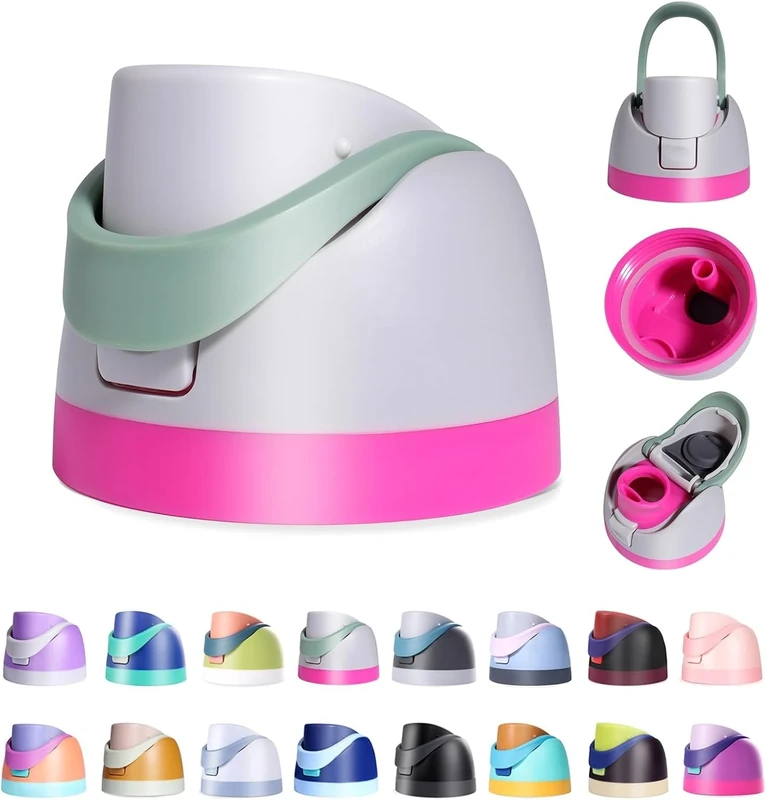 Branbox Replacement Lid for Owala Freesip, Compatible with Owala Cup 16oz 24oz 32oz 40oz, One Button Water Bottle Top Lid for Owala Freesip, Leakproof, BPA-Free (Sage Green)