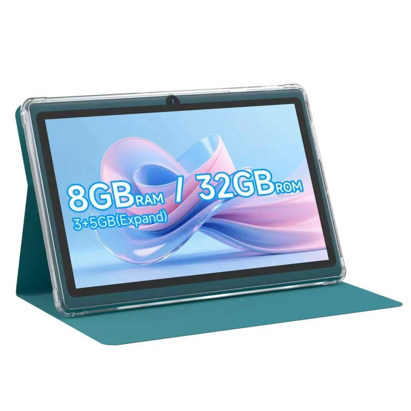 PEICHENG Android 14.0 Tablet 7", RAM 8GB(3+5Expand)+32GB ROM Tablets, Dual Camera,1024 x 600 IPS Display Screen,1TB Expand, Tablet with Case, Navy Blue