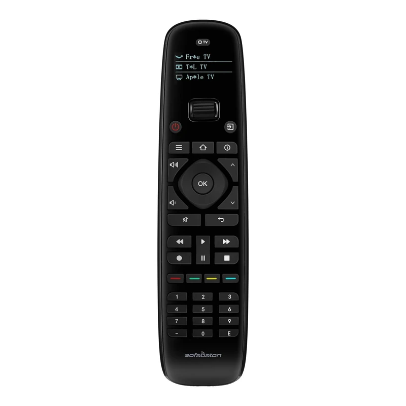 SofaBaton U2 Upgrade Universal Remote Control Ergonomic Universal TV Remote with Backlight, One-Touch Macro Buttons, Bluetooth Pairing, IR Blaster, Compatible with Smart TVs/DVD/STB/Projector