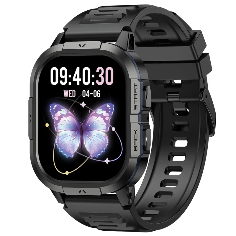 HOXLRSA Smart Watch for Men Fitness Tracker: Waterproof Military Digital Mens Watches Running Make Answer Call Smartwatch Android Phone Sleep SpO2 Heart Rate Monitor Step Pedometer