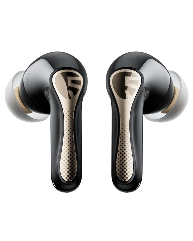 SoundPEATS Air5 Pro+ MEMS Speaker Earbuds, Hybrid Driver Earbuds with 10mm Composite Diaphragm Speaker, aptX Lossless & Hi-Res, AI Adaptive ANC & 6 Mic, LE Audio LC3, Bluetooth 5.4, Weightless Comfort