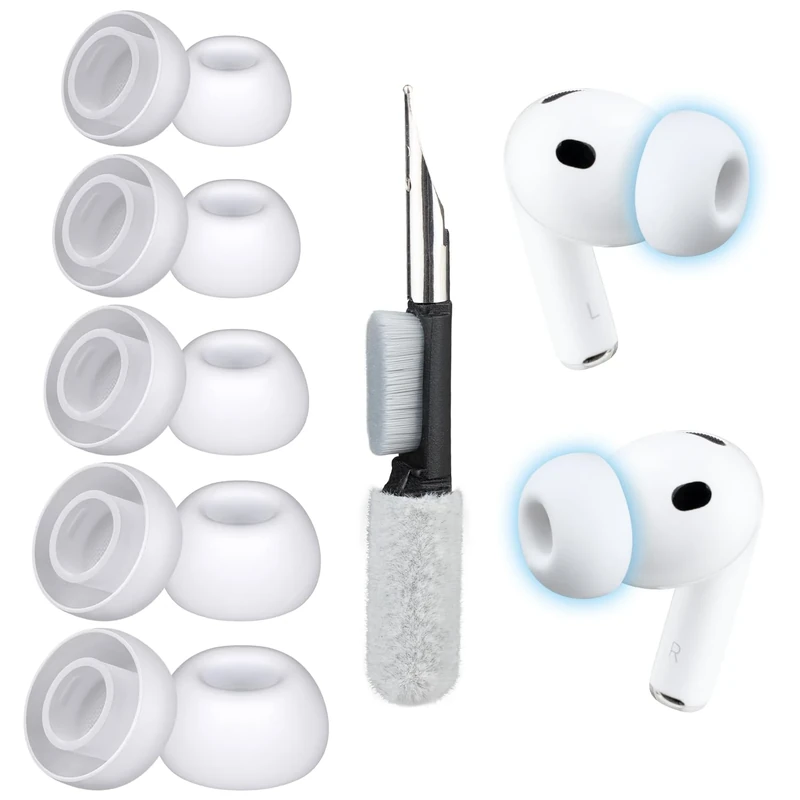 SOPROM AirPods Pro 3 Silicone Ear Tips - XXS to L + Cleaning Kit