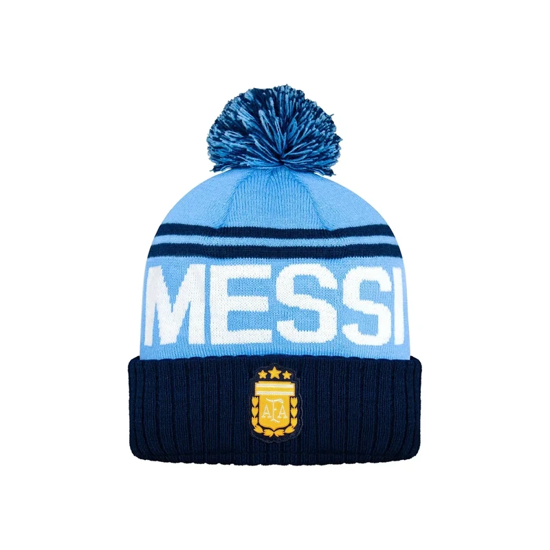 Icon Sports Official Argentine Football Association Lionel Messi Beanie - Unisex Kids - AFA030BN Light Blue