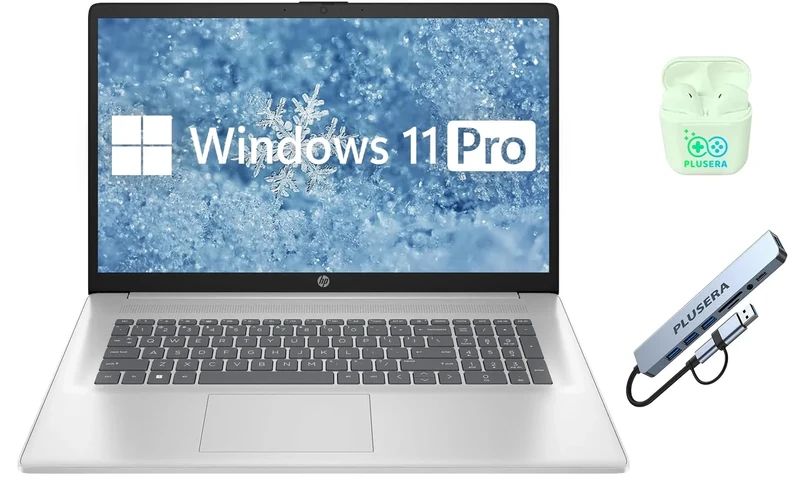 HP 17.3" HD+ Laptop - 32GB RAM, 1TB SSD, Intel i3, Win 11 Pro