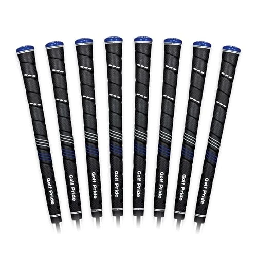 Golf Pride CP2 Wrap Golf Club Grip - Classic Wrap Grip with High-Tack Soft Rubber for Comfort & Control - Less Tension & More Power with Plus4 Technology - Jumbo - 8 Pack