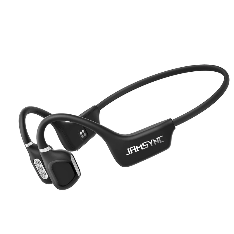 Jamsync Open Ear Headphones, Running Headphones Bluetooth 5.4 with Built-in Mic, Bone Conduction Headphones 14H Battery & IPX5 Waterproof, Sports Headphone for Running, Cycling, Walking