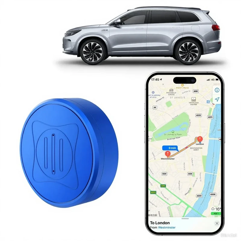 Mini GPS Tracker for Vehicles: Tracker Device for Vehicles No Subscription No Monthly Fee Car Tracker Device Hidden Magnetic Real-Time Tracking for Cars Dogs Kids (GF10-L0)