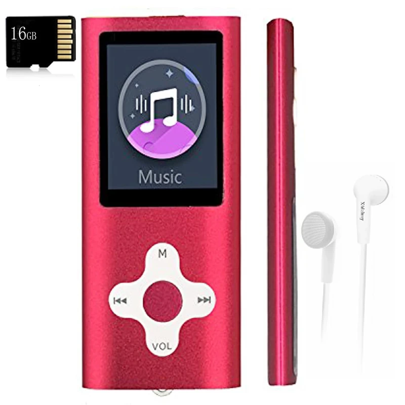 Xidehuy 16GB MP3 Player with 1.8" LCD, FM Radio, Voice Record