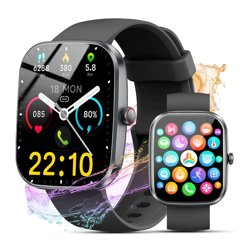 Matast 1.91\" HD Smartwatch - Calls, 100+ Sports, IP68 Waterproof