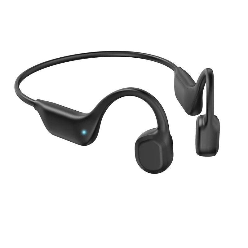 Bone Conduction Headphones, Wireless Bluetooth 5.3 Open-Ear Headphones with Mic, 10H Playtime Workout Headphones, Waterproof Sport Earphones Headset for Running, Gym, Hiking, Cycling (Black)