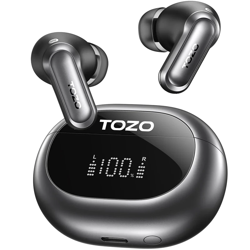 TOZO NC20 ANC Earbuds - LDAC Hi-Res Sound, 80H Playtime, IPX8