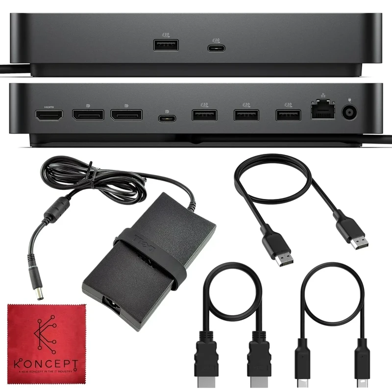 Dell WD25 USB-C Docking Station with 100W Power, Dual Display HDMI/DP, 2.5GbE LAN, and USB-C Cable – 3-Year Warranty