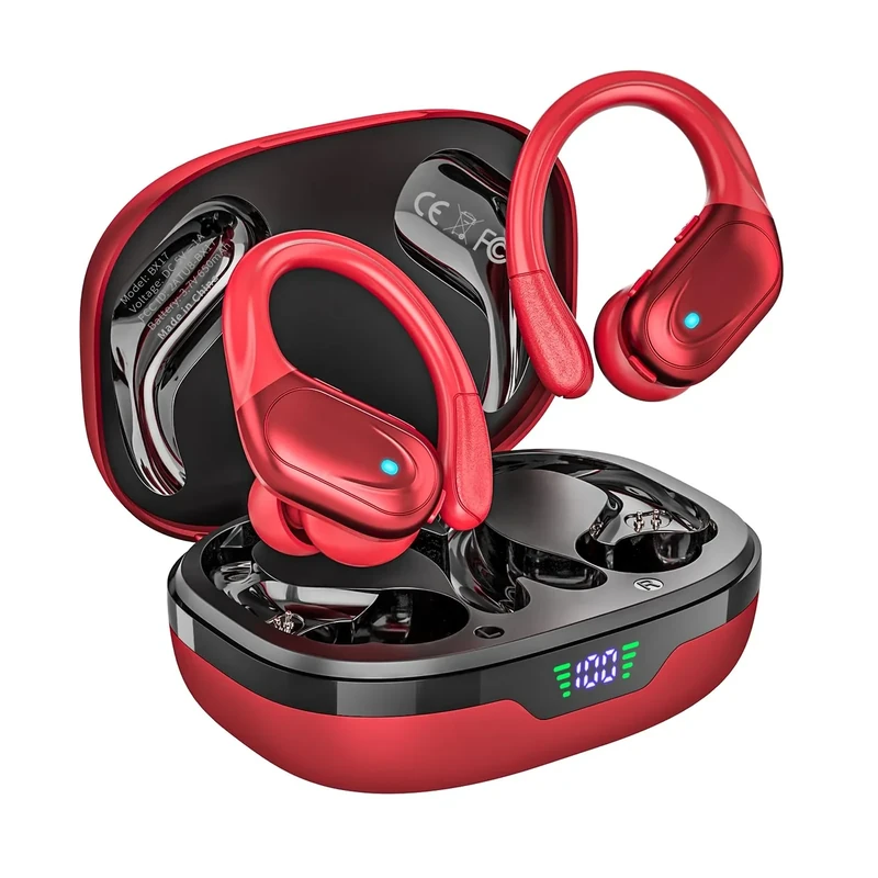 HAOYUYAN Wireless Earbuds - 80Hrs, LED Display, IPX7 Waterproof