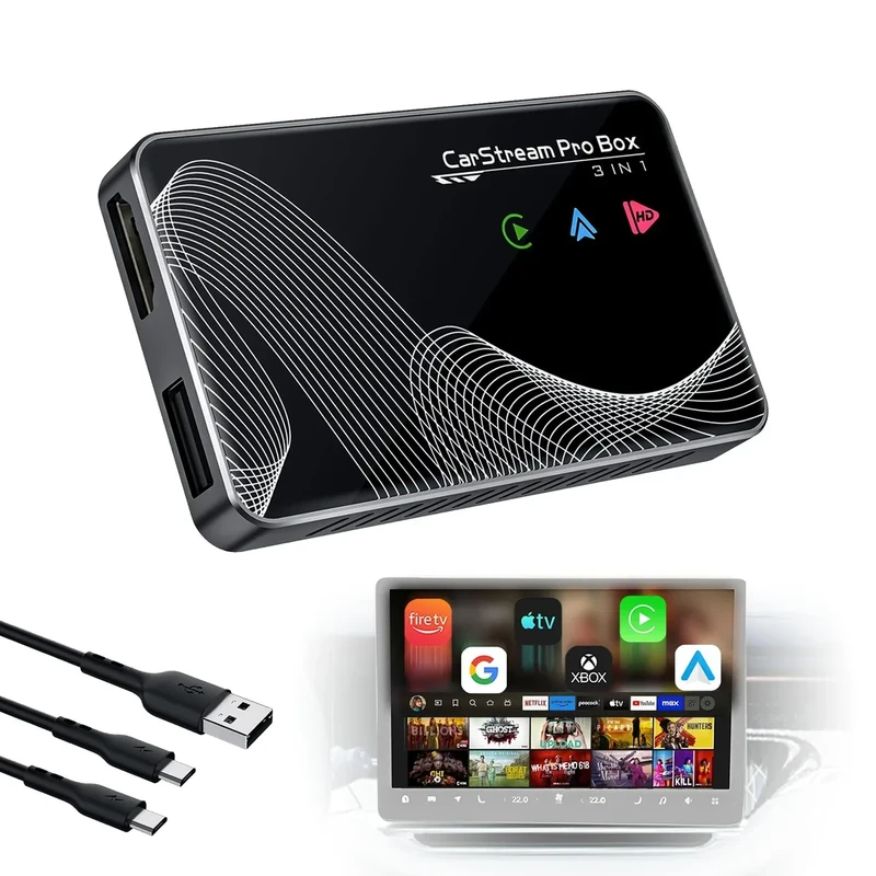 Joywind 2025 3-in-1 Wireless CarPlay & Android Auto HDMI Adapter