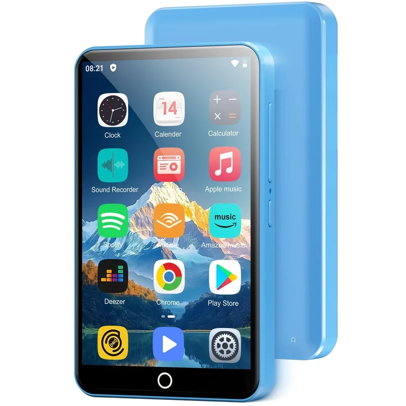 Oilsky 80GB MP3 Player with Bluetooth & WiFi - 4" IPS Screen, Spotify