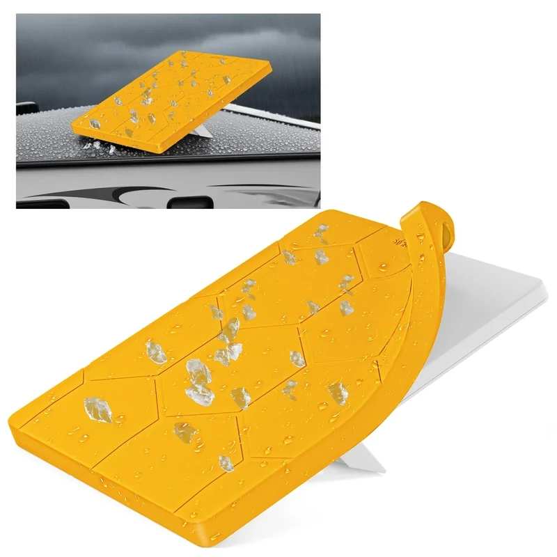STARGEAR Starlink Mini Protective Cover Case Hailproof Liquid Silicone Protective Case for Starlink Dish Starlink Mini Accessories Waterproof Shockproof Portable for Outdoor Camping,Safety Yellow