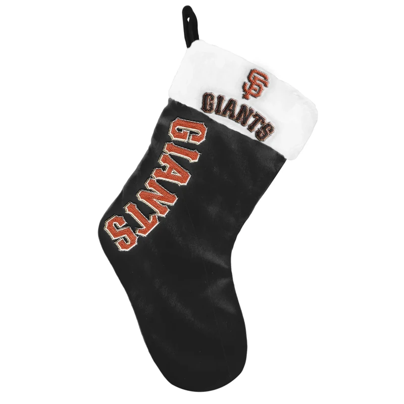 FOCO MLB Official Primary Logo Wordmark Christmas Holiday Stocking Decoration Ornament (San Francisco Giants)