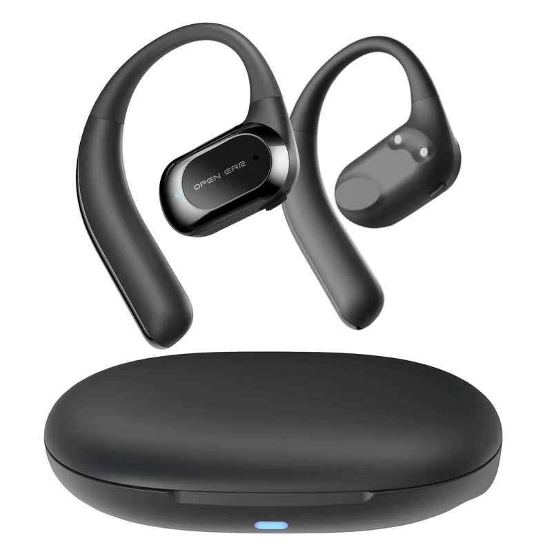 JOYWISE True Bone Conduction Headphones, Bluetooth 5.4 Open Ear Earbuds for Cycling - Image 1