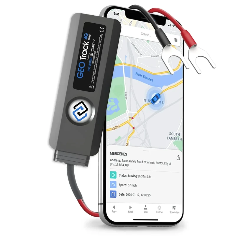 REWIRE SECURITY Geo Track Mini 4G GPS Tracker - Vehicle Tracking