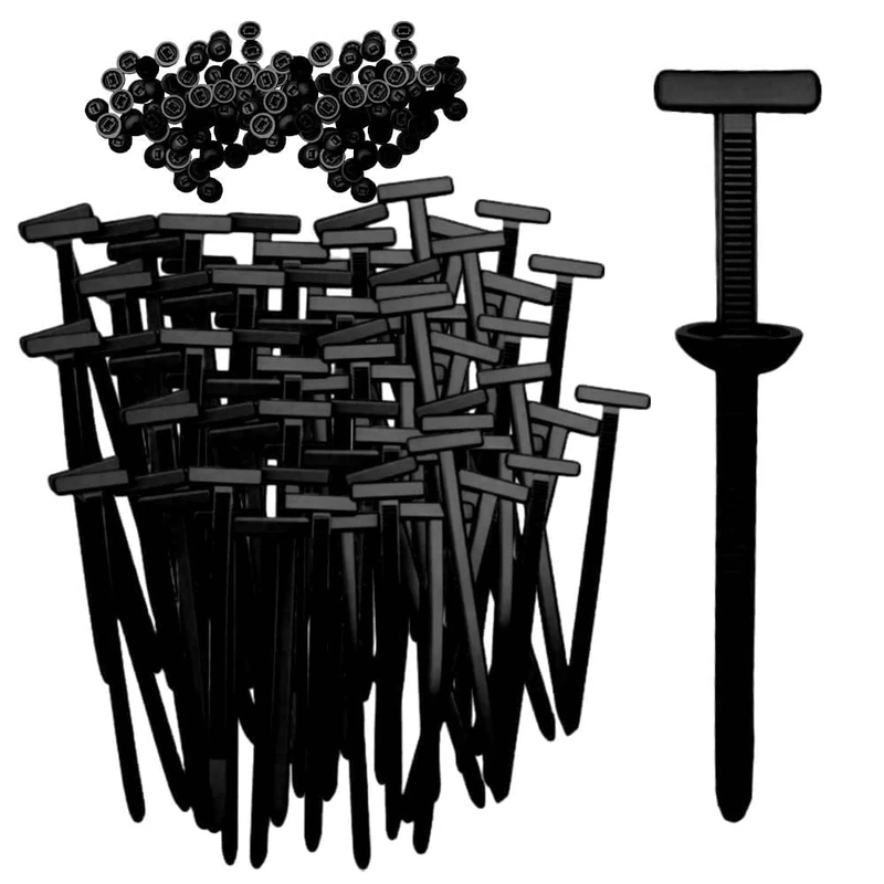 Nylon Universal Cable Tie Buckle, 2025 Upgraded Heavy Duty Self-Locking Nylon Zip Ties Holder, New Multifunctional Cable Tie Buckle for Car Daily Repair (50)