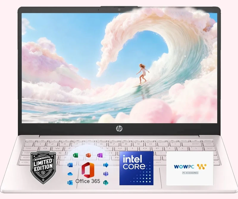 HP Ultrabook Laptop with Office 365 & Copilot AI • Intel 4-Core CPU • 1.1TB Storage (1TB OneDrive and 128GB SSD) • 32GB RAM • Windows 11 w/o Mouse